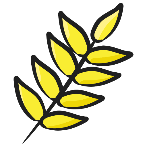 Barley barley branch cereal icon