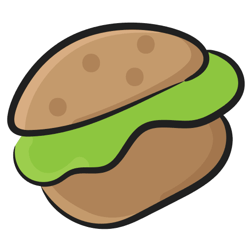 Burger food and restaurant sandwich hamburger icon