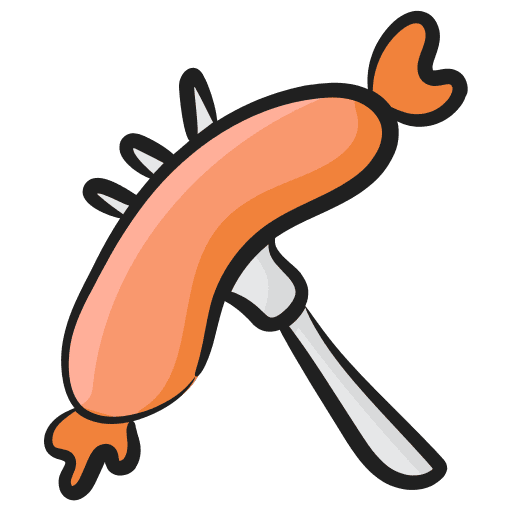 Hotdog grill sausage hotdog icon