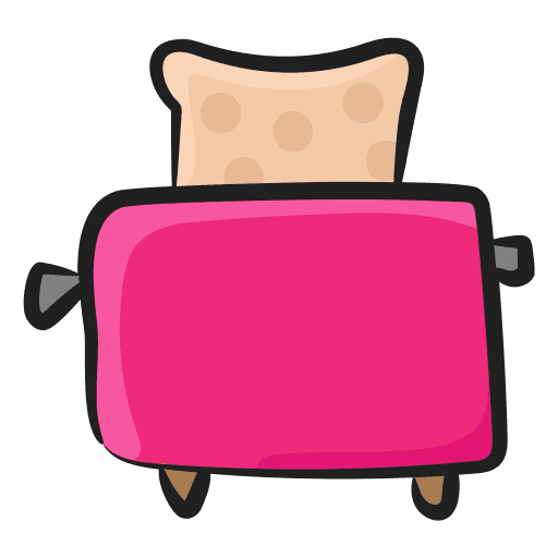 Toaster bread breakfast toaster icon