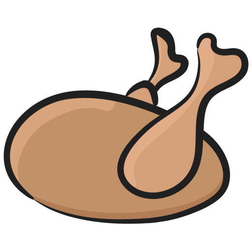 Turkey meat food and restaurant turkey icon