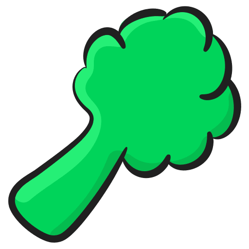 Broccoli healthy food broccoli vegan icon