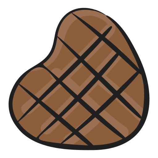 Chocolate heart chocolate food and restaurant icon