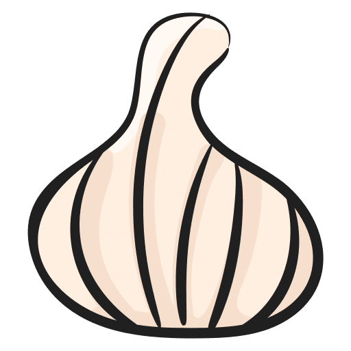 Garlic food and restaurant vegetable organic icon