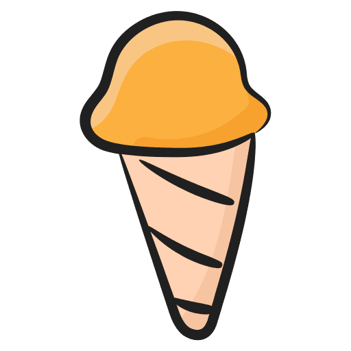 Ice cream cone dessert food icon