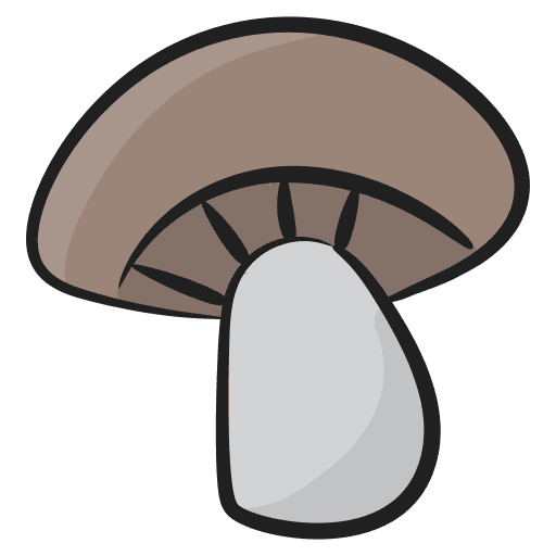Mushroom diet fungi healthy food icon