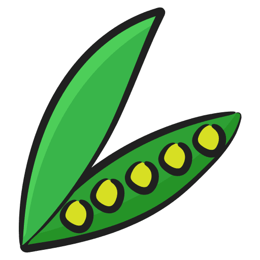 Peas vegan green pea organic icon