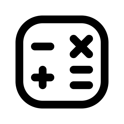 Calculate education ui sign icon
