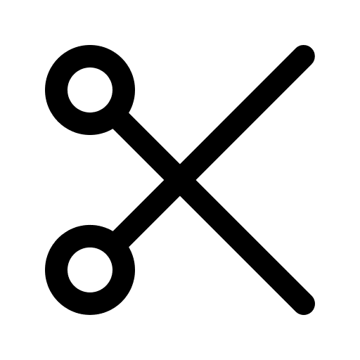 Cut ui scissors cut icon