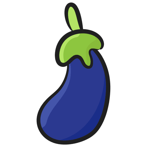Eggplant healthy food eggplant diet icon