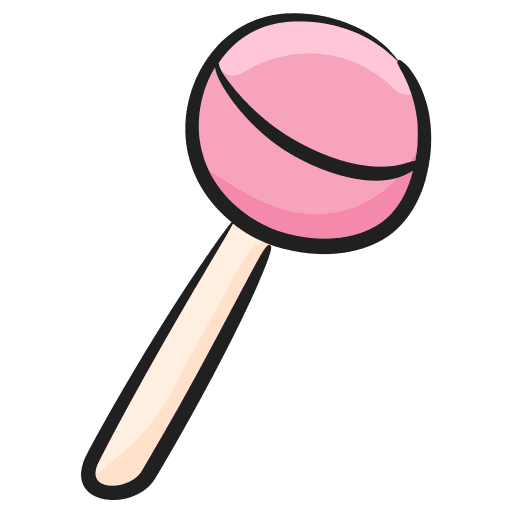 Lollipop sweet food and restaurant sugar icon