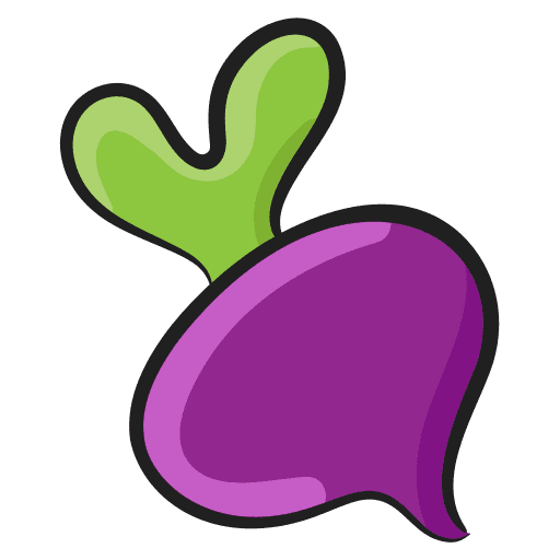 Turnip vegan food and restaurant diet icon