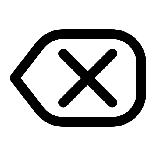 Backspace ui left arrow backspace icon Backspace ui left arrow backspace icon