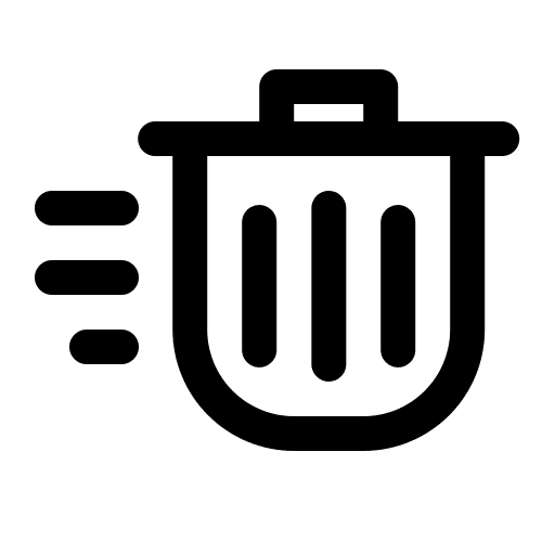 Delete remove garbage bin icon Delete remove garbage bin icon