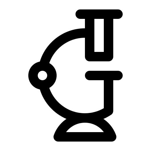 Microscope observation laboratory scientific icon Microscope observation laboratory scientific icon