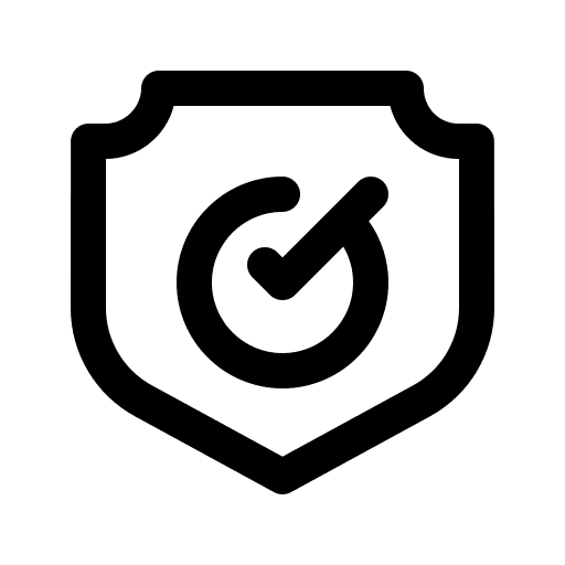 Policy check shield security icon Policy check shield security icon