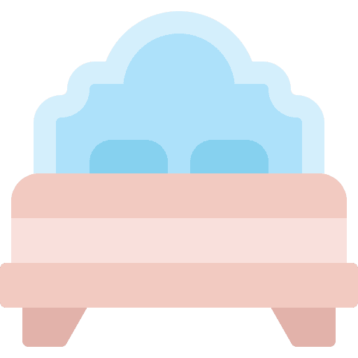 Bedroom room beds sleep icon Bedroom room beds sleep icon