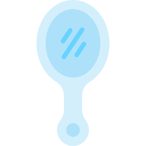 Hand mirror make up hand mirror salon icon Hand mirror make up hand mirror salon icon