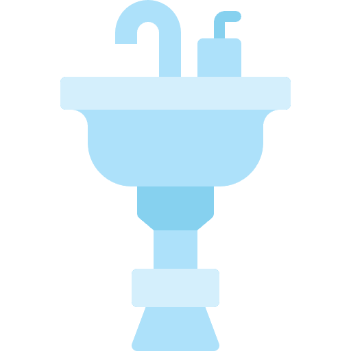 Sink furniture and household bathroom faucet icon Sink furniture and household bathroom faucet icon