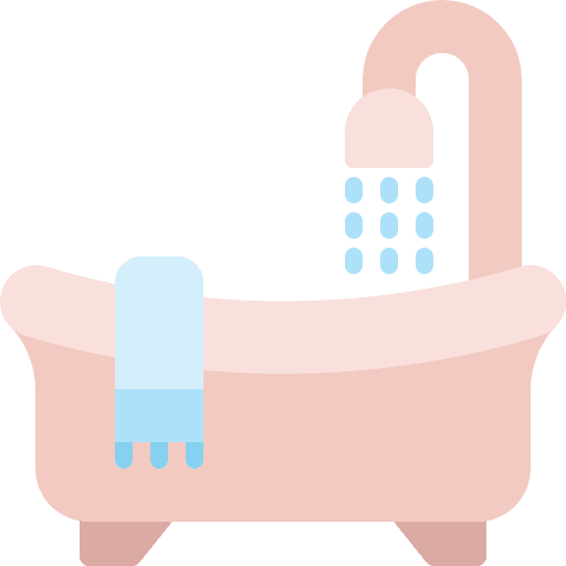 Bathtub holidays washing clean icon Bathtub holidays washing clean icon