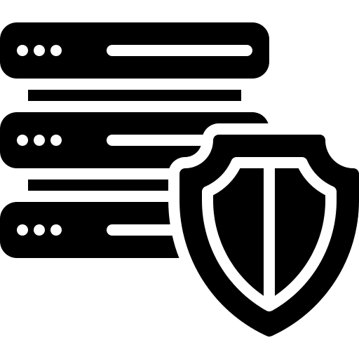 Server protected electronics servers icon Server protected electronics servers icon