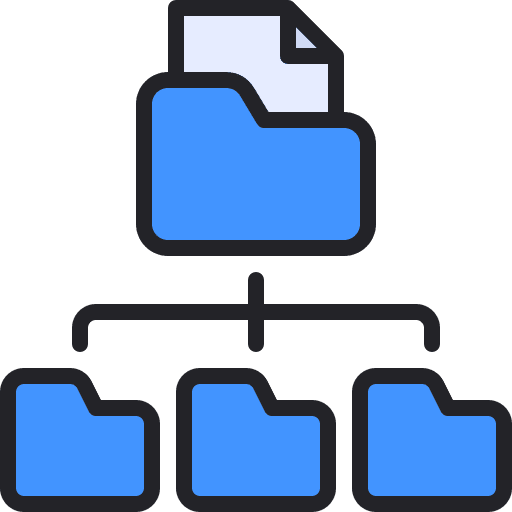 File management file management storage files and folders icon