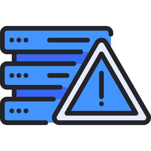 Server server warning problem icon