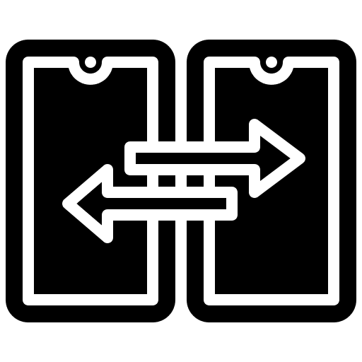 Smartphone electronics smartphone data transfer icon Smartphone electronics smartphone data transfer icon