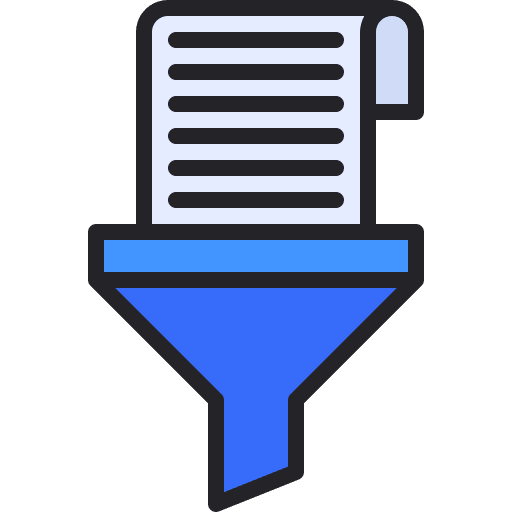 Funnel networking seo and web processing icon Funnel networking seo and web processing icon