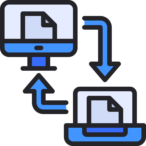 Transfer data transfer laptop electronics icon Transfer data transfer laptop electronics icon