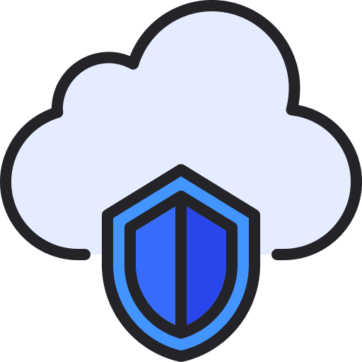 Cloud cloud computing networking shield icon Cloud cloud computing networking shield icon
