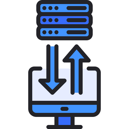 Computer server seo and web internet icon Computer server seo and web internet icon