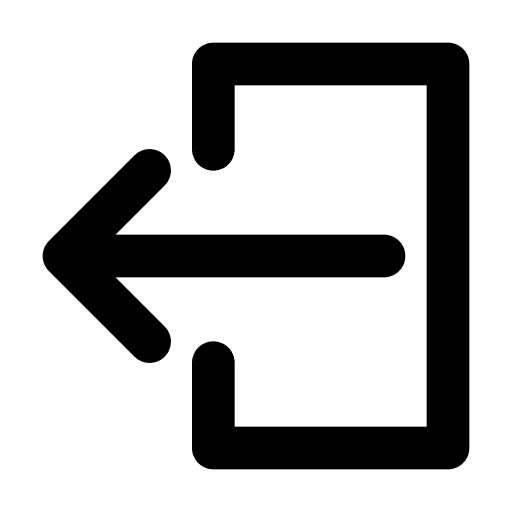 Logout account left user interface icon