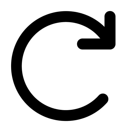 Rotate right rotate right user interface clockwise icon