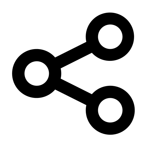 Share communication link user interface icon