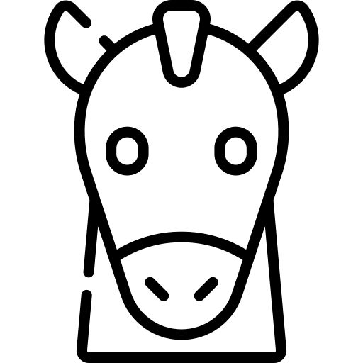 Horse mammal wildlife horse icon