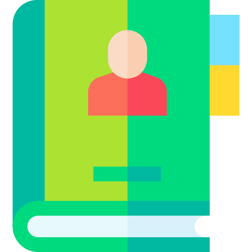 Contact book agenda notepad communications icon