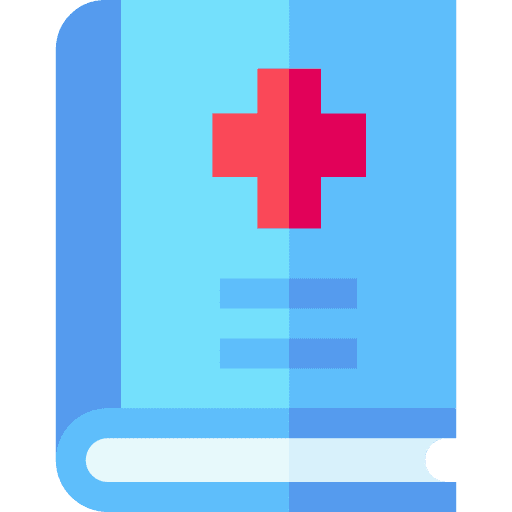 Medicine school literature education icon