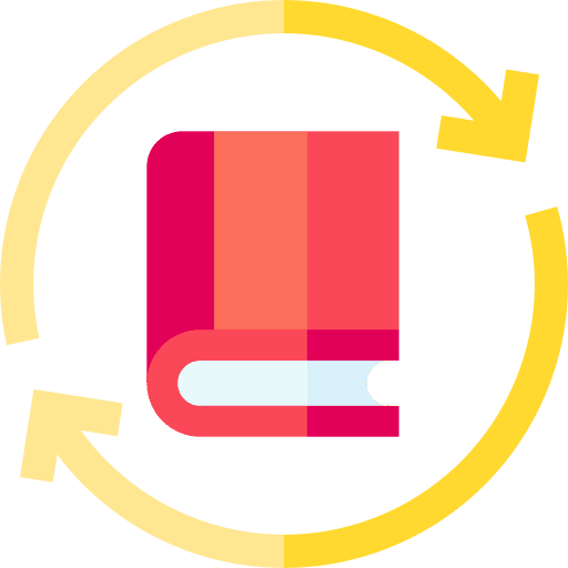 Upload education book school icon