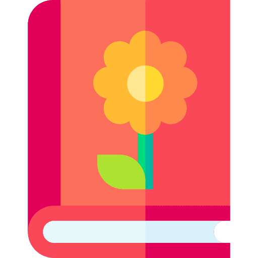 Botanic plant book education icon Botanic plant book education icon
