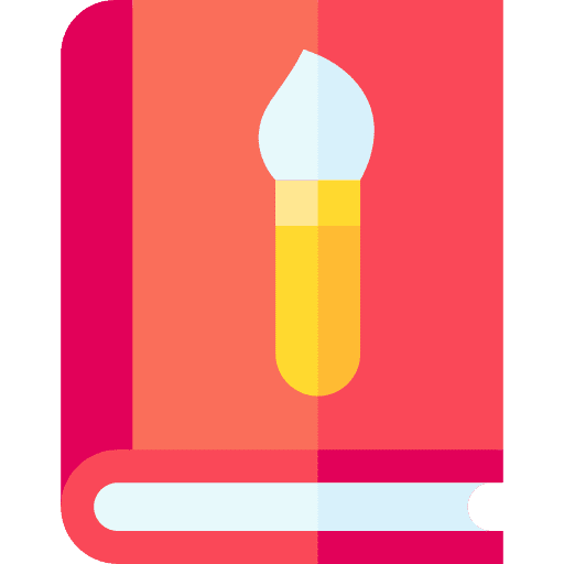 Art read book learn icon Art read book learn icon