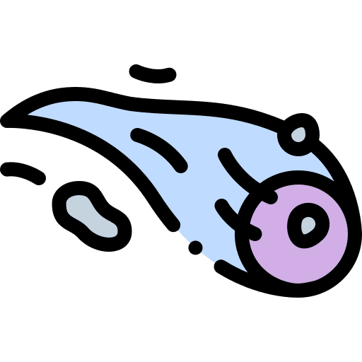 Comet impact falling collision icon Comet impact falling collision icon