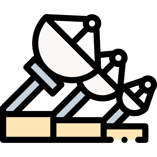 Radio telescope education communications radio telescope icon