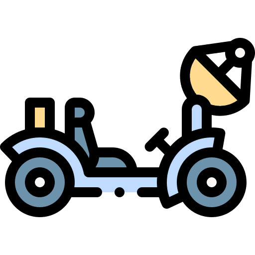 Rover transportation space robot icon Rover transportation space robot icon