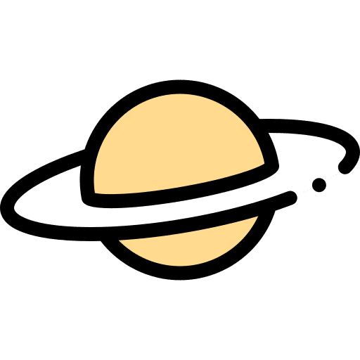 Saturn astronomy space world icon Saturn astronomy space world icon