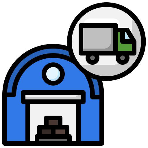 Delivery truck shipping and delivery cargo mover lorry icon Delivery truck shipping and delivery cargo mover lorry icon