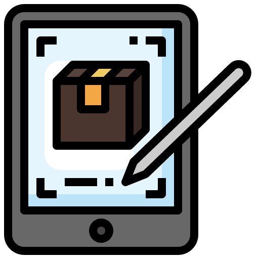 Tablet box clipboard tablet icon