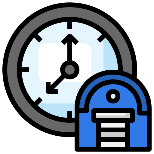 Time building garage time icon