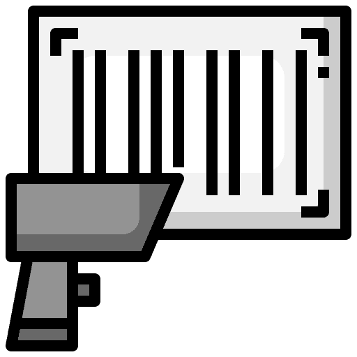 Barcode scan commerce and shopping ecommerce store icon Barcode scan commerce and shopping ecommerce store icon