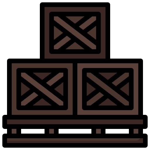 Crate delivery shipping and delivery wooden icon Crate delivery shipping and delivery wooden icon
